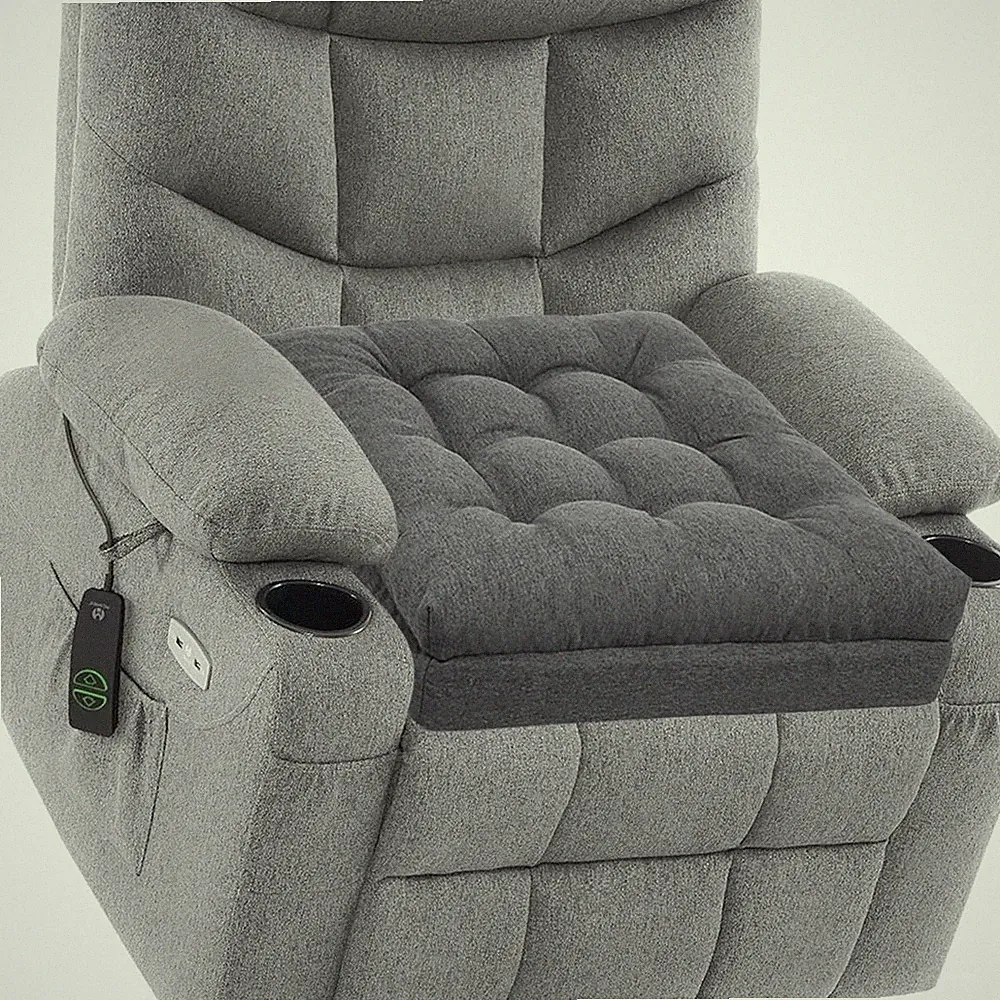 Large Memory Foam Recliner Cushions for Elderly, 20x20x5 Inch Thick Dual-Laye...